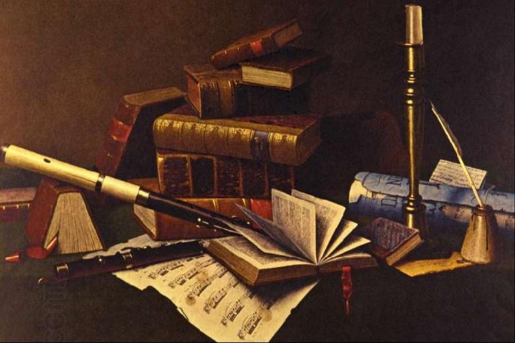William Michael Harnett Music and Literature oil painting picture
